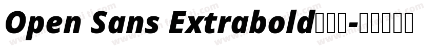 Open Sans Extrabold手机版字体转换